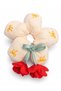 Girl's Fluffy Flower Design Elastic Buckle - 5