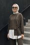 Luna Pants Suit with Shirt Detail Inside 920 Khaki - 2