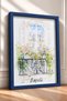 Naples Written Floral Wrought Iron Balcony Framed Painting Italy Poster Wall Decor Itn053 - 2