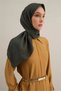 Bordered Scarf Stylish Modern Convenient Lyocell Patterned Scarf for Daily Office Combinations Black Scarf - 2