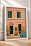 Rome Pizza Tabletop Sign with Facade and Classic Car Frame Table Italy Poster Wall Decor Itn028 - 2