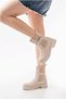 Women's Comfort Boots with Accessories, Buckle, Soft Elastic, and Zipper