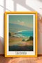 Sardinia Coast Road and Classic Car Framed Art Print Italy Poster Living Room Kitchen Wall Decor Itn043