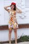 Women's Flounce Fabric Crepe Dress
