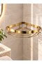 Bathroom Corner Shelf Wall Mounted Metal Soap Dish and Shampoo Holder Organizer