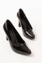 Women's Stiletto Balanced Patent Leather Form Heeled Shoes - 3