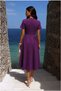 Formal Evening Dress with Sleeves and Collar Short Dress - 4