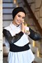 عمامة نسائية مع قبعة ذات شريط - 5