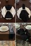 Black Set of 12 Fabric Napkins 45X45Cm |   25 Pieces with Pearl Ring and Bag |   Guest House and Dowry Tableware Presentation Napkin - 5