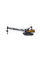 Crawler Toy Crane 26 cm Construction and Engineering Machine Model with Hook and Long Boom - 4