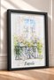 Naples Written Floral Wrought Iron Balcony Framed Painting Italy Poster Wall Decor Itn053 - 2