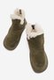 Genuine Leather Fur Detailed Women's Boots Khaki Suede Solveig - 2