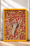 Laughing Woman between Pizza Slices Framed Painting Italy Poster Living Room Kitchen Wall Decor Itn040 - 3