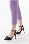 Women's Ribbon Satin Elegant Open Back Comfortable Heeled Shoes - 2