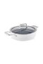 Swiss Crystal 0 Oil-Resistant, Non-Stick Marly 7-Piece Cookware Set, Creamy. - 3