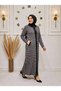 Women's New Season Houndstooth Patterned Buttoned Knitwear Winter Coat - 4