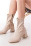 Women's Balanced and Sturdy Winter Heeled Zippered Boots - 3