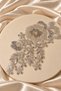 Pearl Flower Detailed Beaded Applique