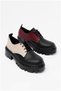 Women's High-End Elegant Sole Garni Lace-Up Comfort Loafer Shoes - 5