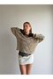 Crew Neck Lace Detailed Openwork Knitwear Sweater Aw26Kz00096