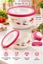 2.6 Liter Round Plastic Microwave Safe Storage Container with Air-Tight Lid - 2