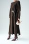 Dark Brown Boydan Knitted Dress