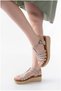 Women's Genuine City Wedge Leather Sole Orthopedic Heeled Sandals - 2