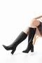 Women's Long Comfortable Winter Stylish Heeled Boots - 3