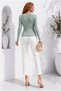 Flexible Sandy Fabric Collar Detailed Cycling Pearl Blouse - 4