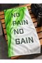 No Pain No Gain Printed Sports Fitness Towel 50X100 cm Cotton Inner Surface High Absorbent Quick Drying Sports Athlete Towel Fitness Training Gym Boxing - 5