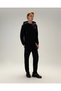 5Wm1555-Bk Men's Zippered Hoodie, Black. - 5