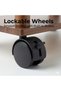 Bamboo Smart Stand Rolling Side Table with Universal Power Socket, USB-A & USB-C, Lockable Wheels, R - 7