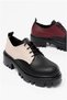 Women's High-End Elegant Sole Garni Lace-Up Comfort Loafer Shoes - 3