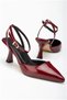 Women's Seasonal Davet Balanced Patent Leather Heeled Shoes - 5