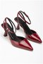 Women's Seasonal Davet Balanced Patent Leather Heeled Shoes - 4