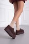 Women's Thick Heeled Furry Short Ankle Boots Ug03Nav - 4