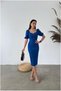 Sleeveless Collar Slit Balloon Dress - 2