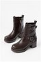 Women's Balanced Winter Form-Fitted Heeled Zippered Comfort Boots - 5
