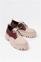Women's Lightweight High-Sole Garni Lace-Up Comfort Loafer Shoes - 3