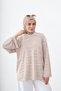 Women's Crew Neck Slim Line Long Sleeve T-Shirt Mink - 2