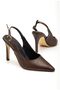 Women's Balanced Open-Back Classic Heeled Shoes - 4