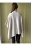 Turtleneck Asymmetrical Cut Knitwear Poncho Aw26Kz00094 - 3