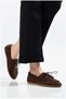 Women's Lightweight Balanced Stringed Beaded Suede Comfort Ballerinas - 2