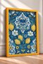 Capri Written Lemon Tile Board Framed Painting Italy Poster Living Room Kitchen Wall Decor Itn049 - 2