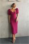 Sleeveless Collar Slit Balloon Dress