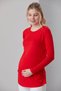 0362-Viscose Bellows Plain Maternity Long Sleeve T-Shirt - 3