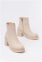 Women's Balanced Thick Flexible Heeled Zippered Boots - 5