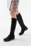 Women's Daily Casual Back Stretch Suede Zippered Comfort Boots - 4