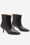 Women's Enzo Bitter Brown Faux Leather Pull-On Boots Thin Heeled Boots - 3