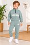 Winter 3 Threaded Yarn Half-Zip Top and Bottom Set (3-7 Years Old)